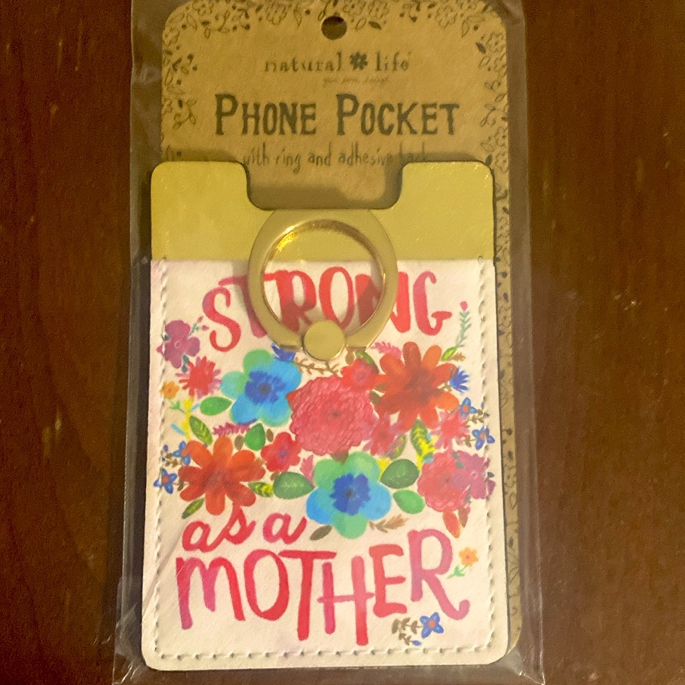Natural Life Phone Pocket with Ring
